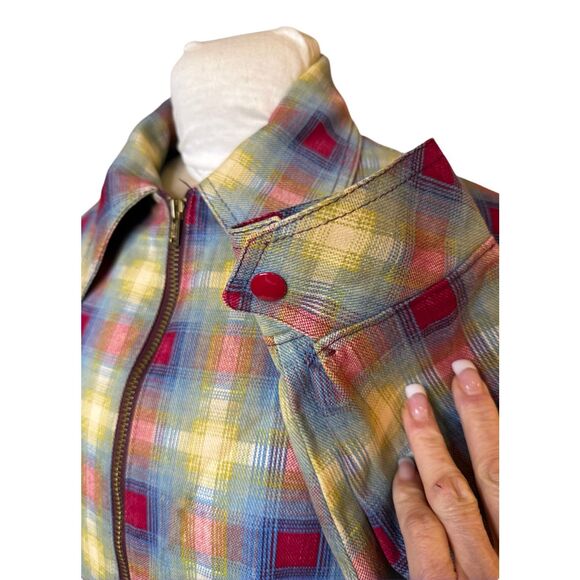 Silton California Vintage Jacket Full Zip Front Pockets Snap Cuffs Sz. M - Picture 12 of 14